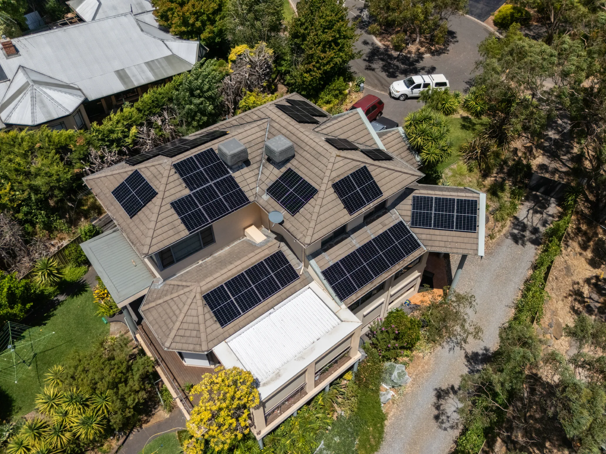 Residential solar and battery installation completed by NG Elec in Flagstaff Hill
