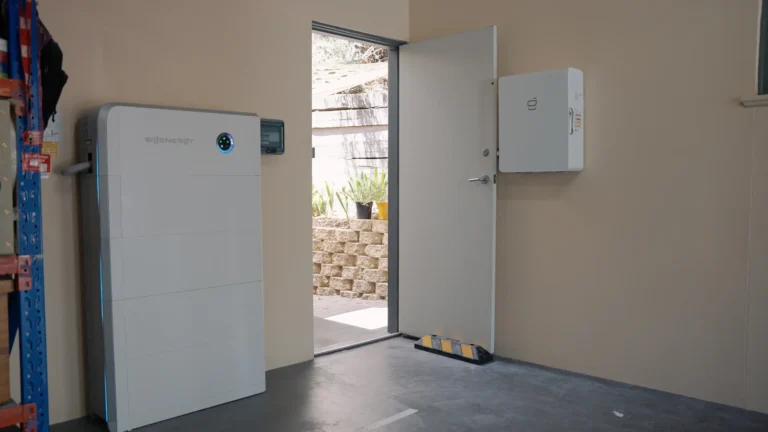 Sigenergy home solar battery and inverter installed in an Adelaide garage by NG Elec