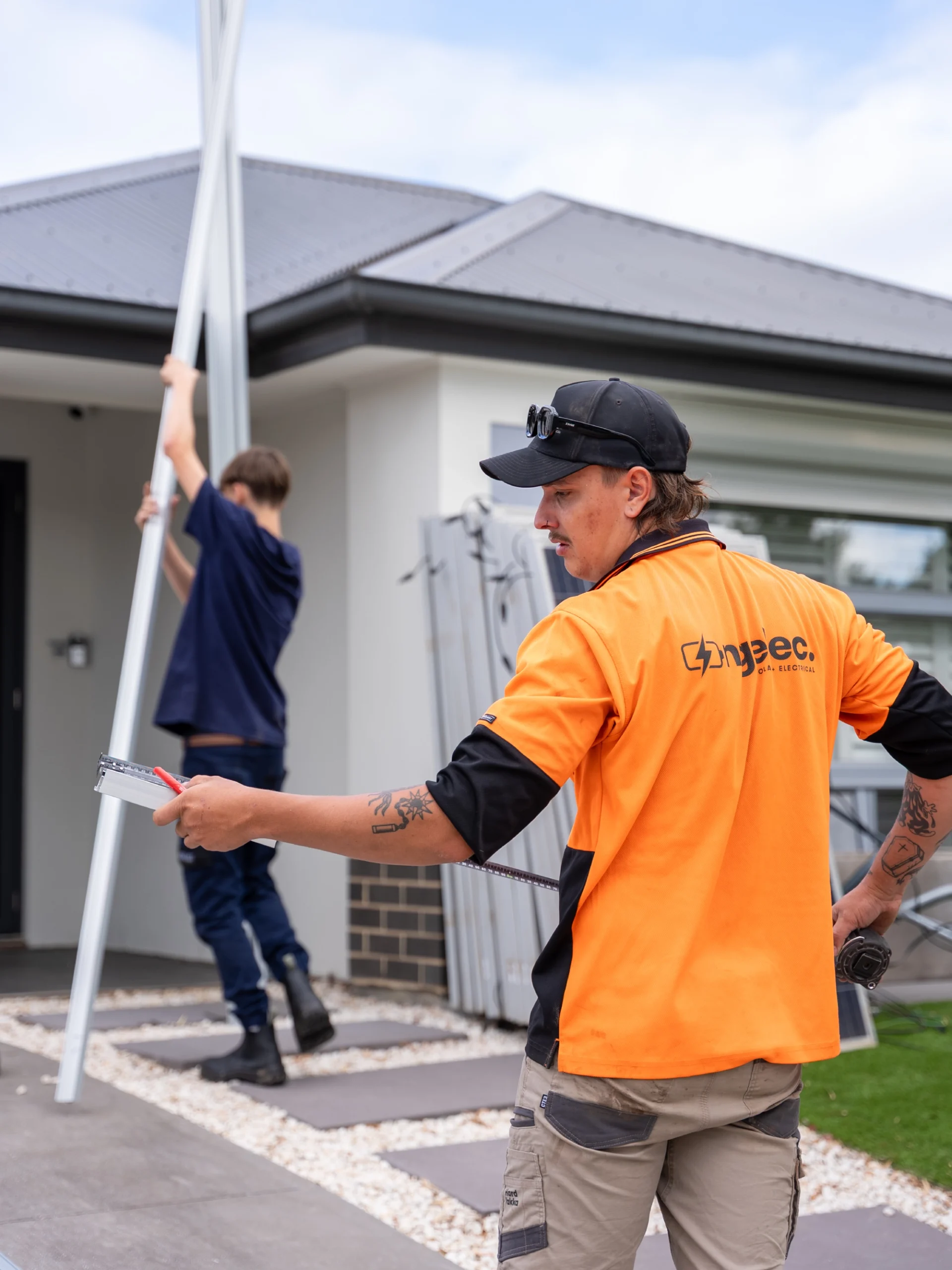 NG Elec electricians on site at a Christies Beach home